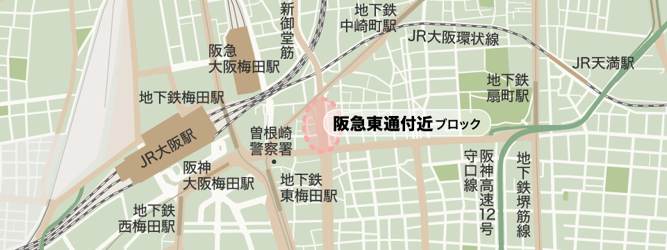 新御堂北エリア Map